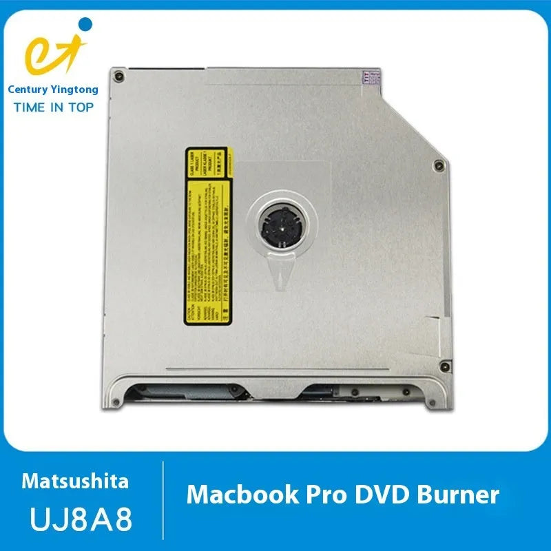 Silver aluminium built-in optical disc drive for MacBook Pro 13 inch laptops with SATA connection
