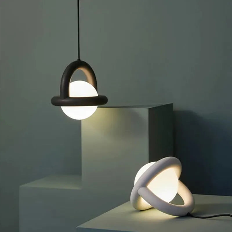 Nordic style matte black hanging line pendant lamp with an adjustable cord