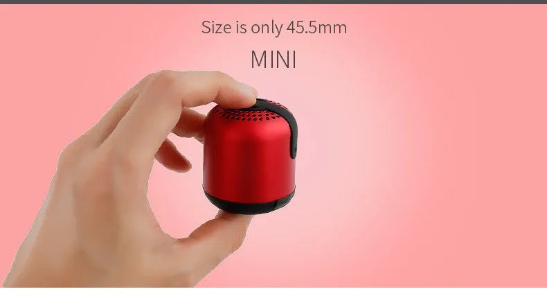 Hieha XQ11 small cylinder-shaped metal Bluetooth speaker in multiple colours