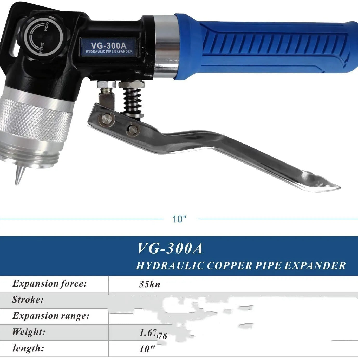 Hydraulic tube expander refrigeration tool in VG-300 style made from high-strength alloy steel