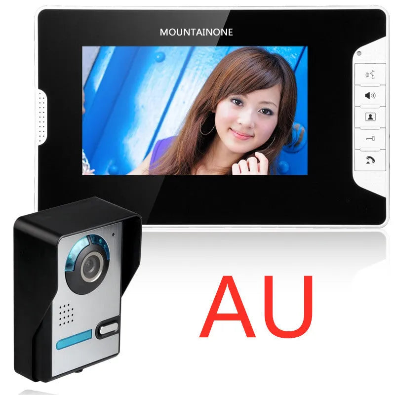 Shanyi Shida 7-inch video door phone monitor and waterproof outdoor camera with night vision