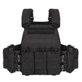 Polyester camouflage tactical vest in army green, free size, for outdoor training and shooting sports
