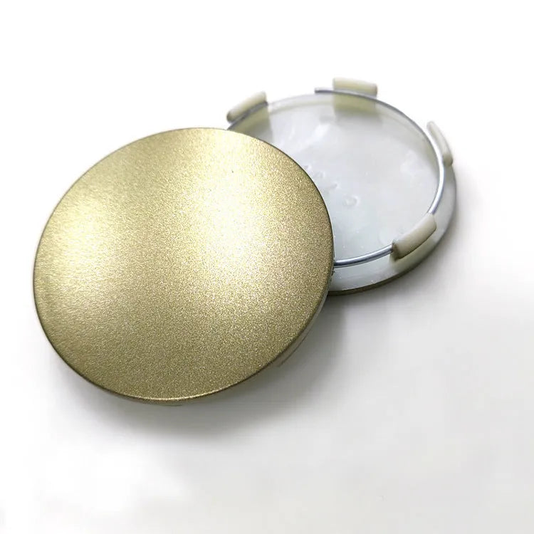 65mm ABS plastic car hub centre cover in antique copper finish with steel ring