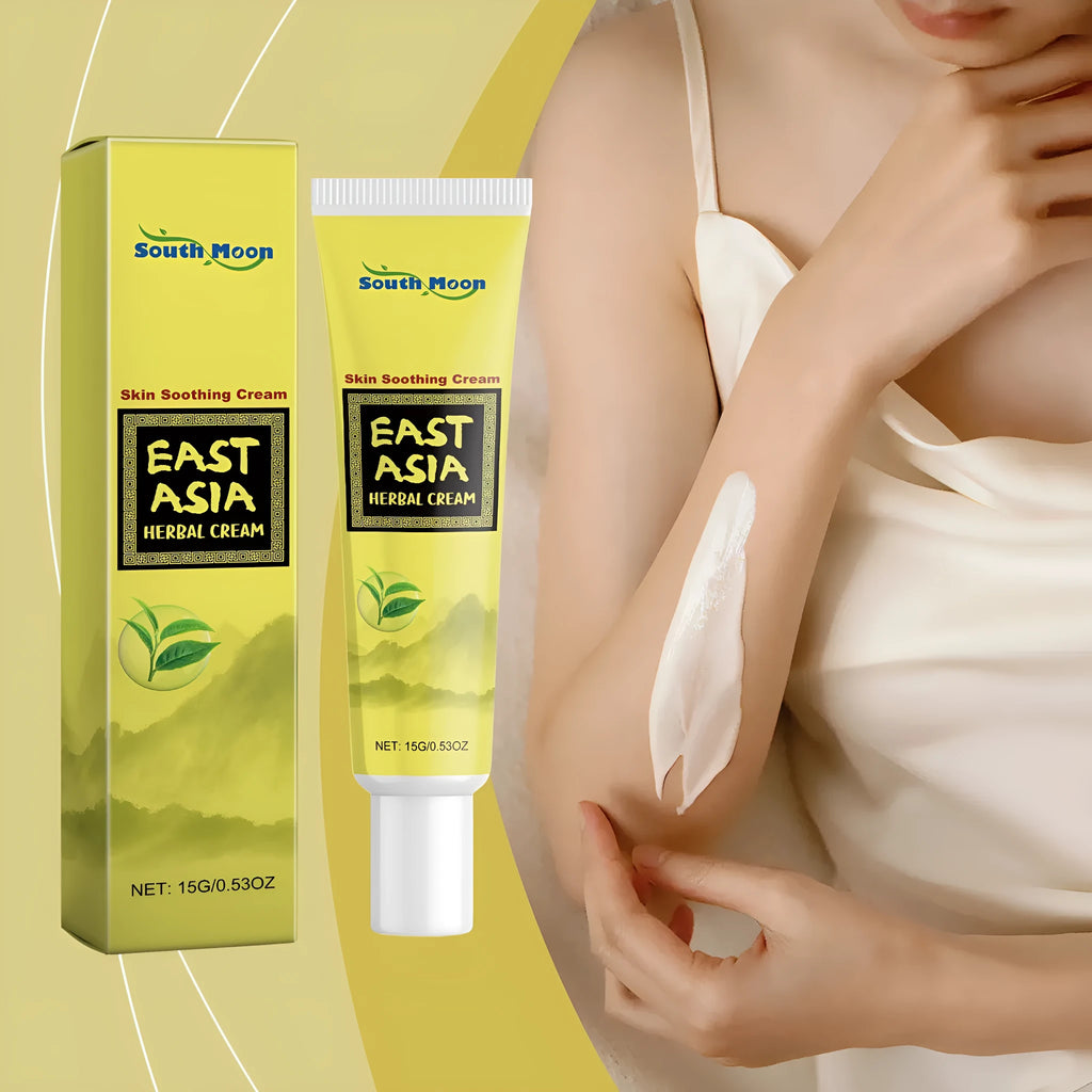 A 15g jar of herbal soothing moisturising cream containing tea tree oil and Centella asiatica.