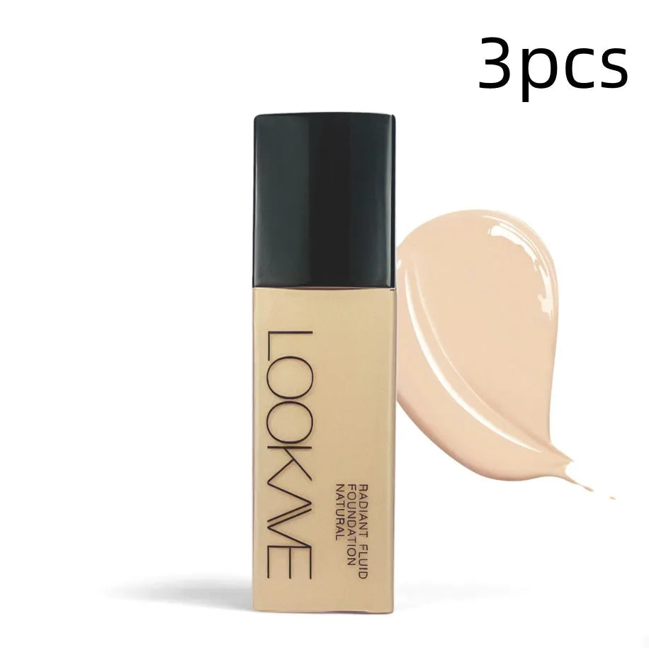 LOOKAVE matte liquid foundation bottle in Ivory White shade, 21g size