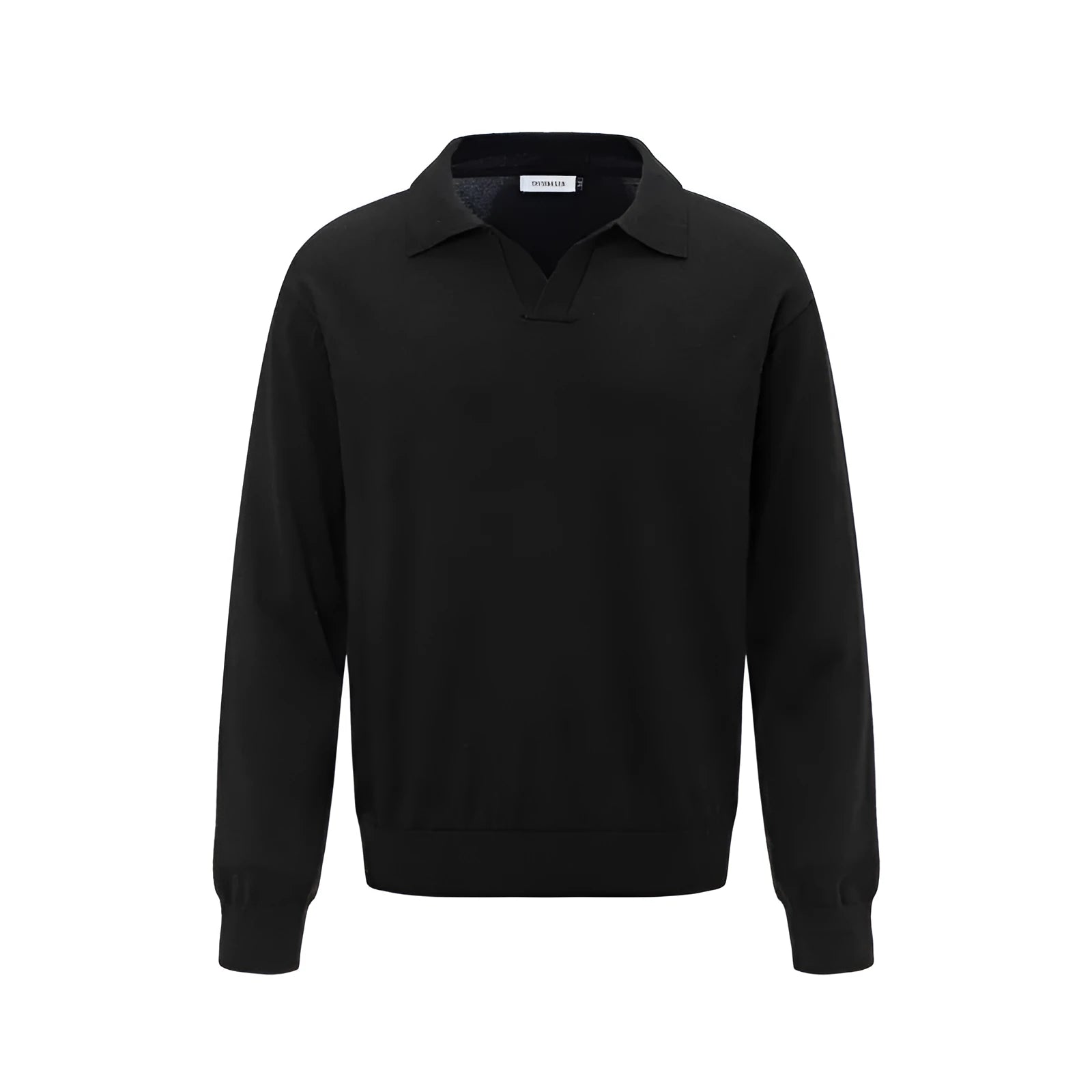 Loose acrylic blend pullover sweater in black, dark grey, or creamy-white colour