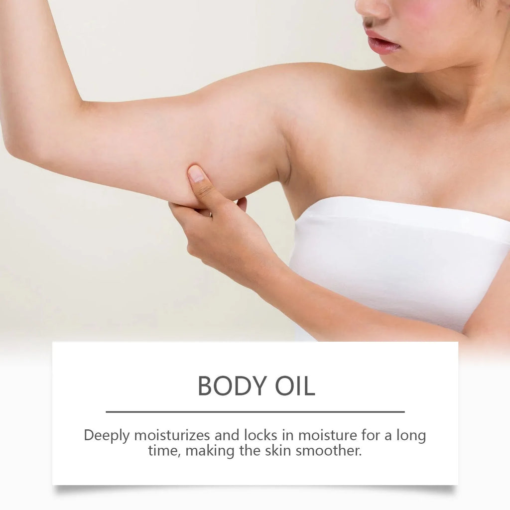 100ml bottle of body firming massage oil with glycerol and vitamin E