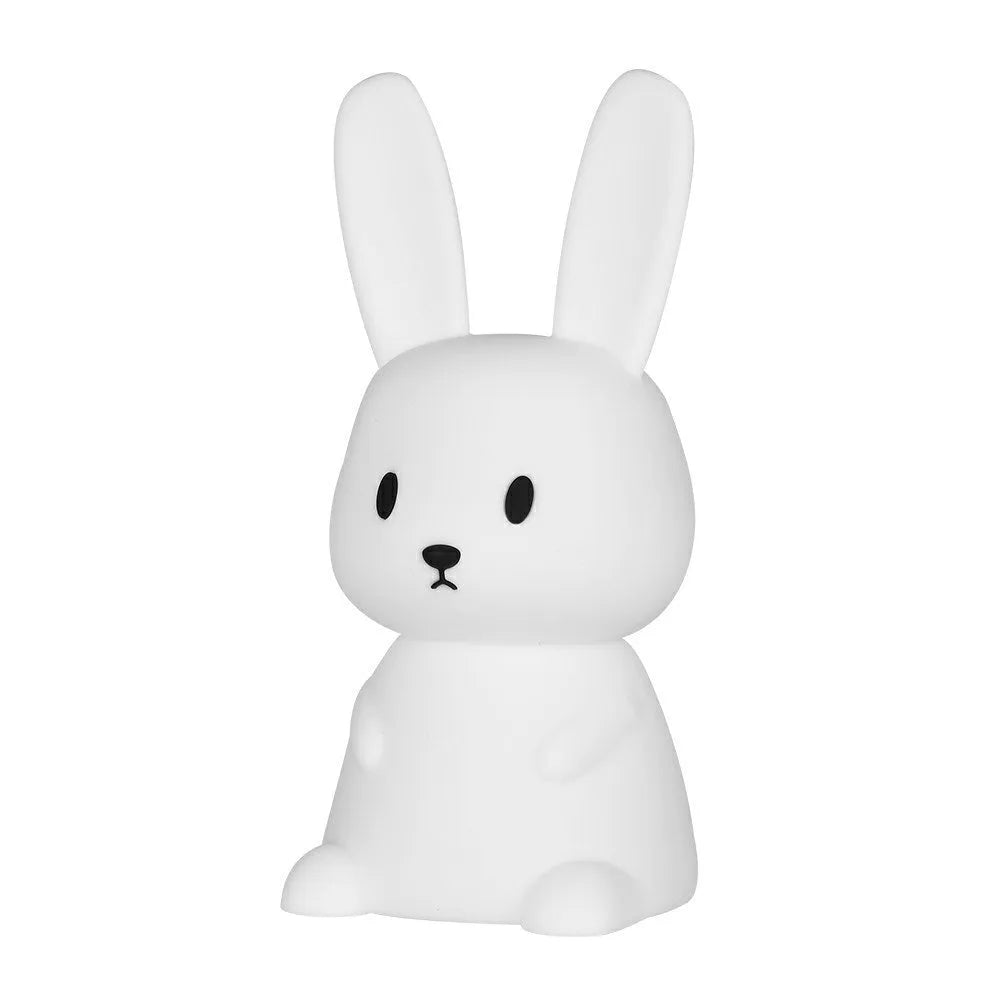 Small night lamp with cartoon animal shape, colour-changing LED, USB charging, 94x92x202mm