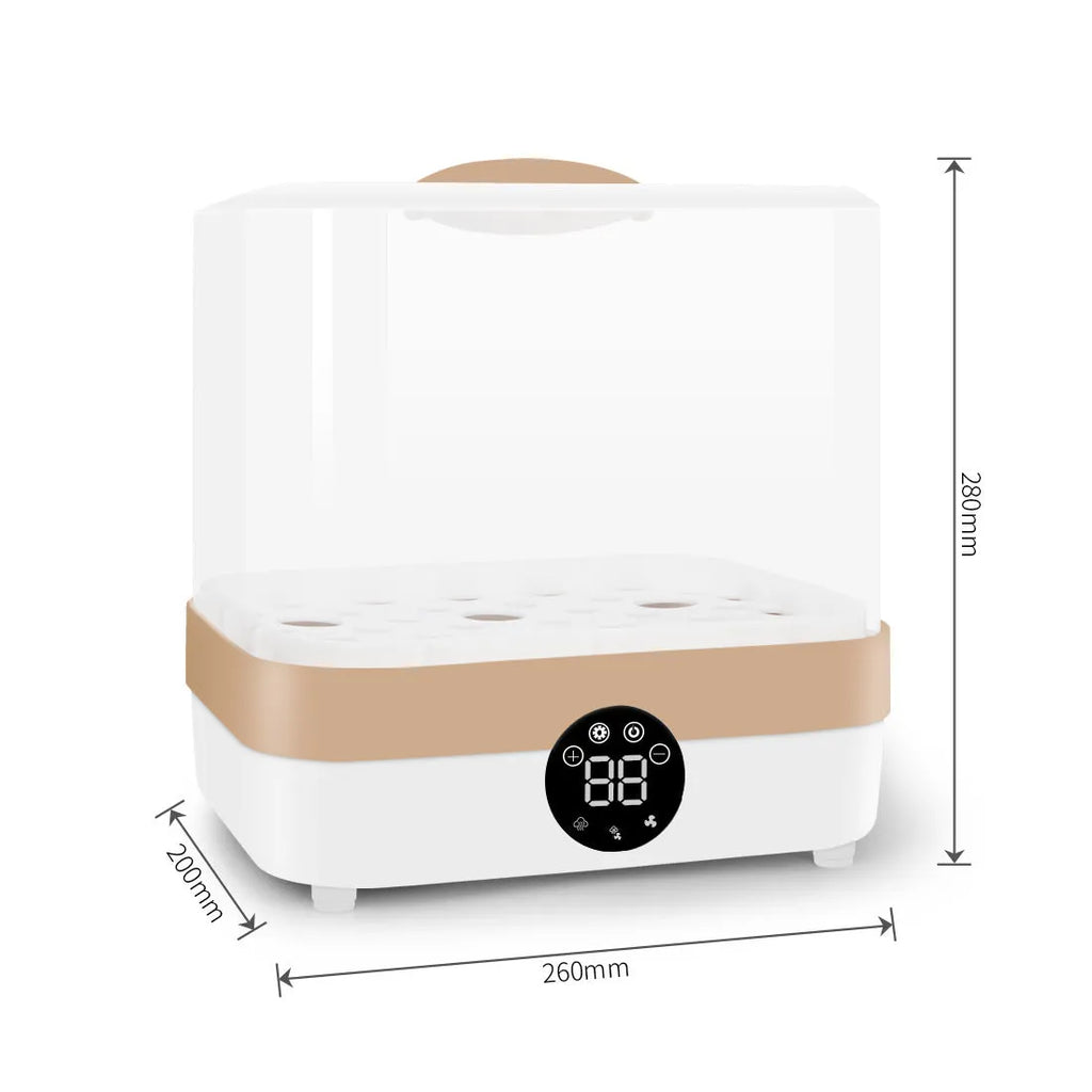 Baby bottle sterilizer and dryer model ZRX-0860 in polypropylene with 400W power and 10-minute cycle