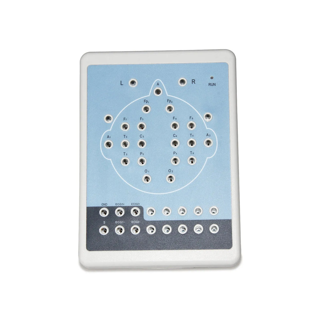 CE CONTEC KT88-1016 16 channel digital EEG and brain mapping system unit with cables.