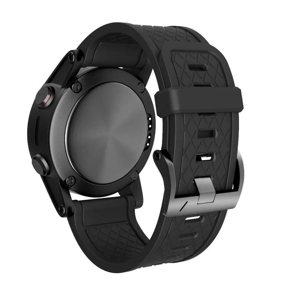 Jiaming 26mm silicone sports watch strap with stainless steel buckle in multiple colour options