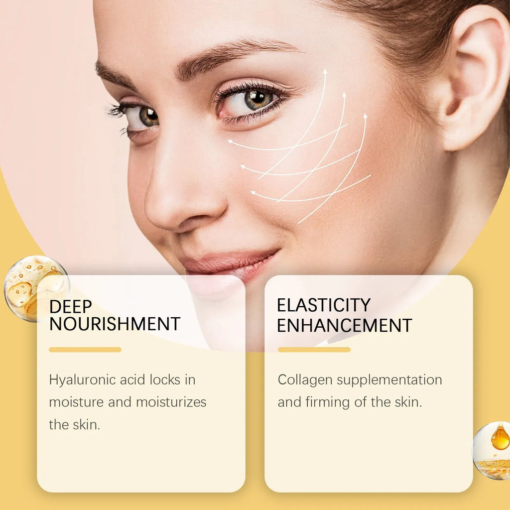 50g jar of skin neck cream with hyaluronic acid and collagen formulation