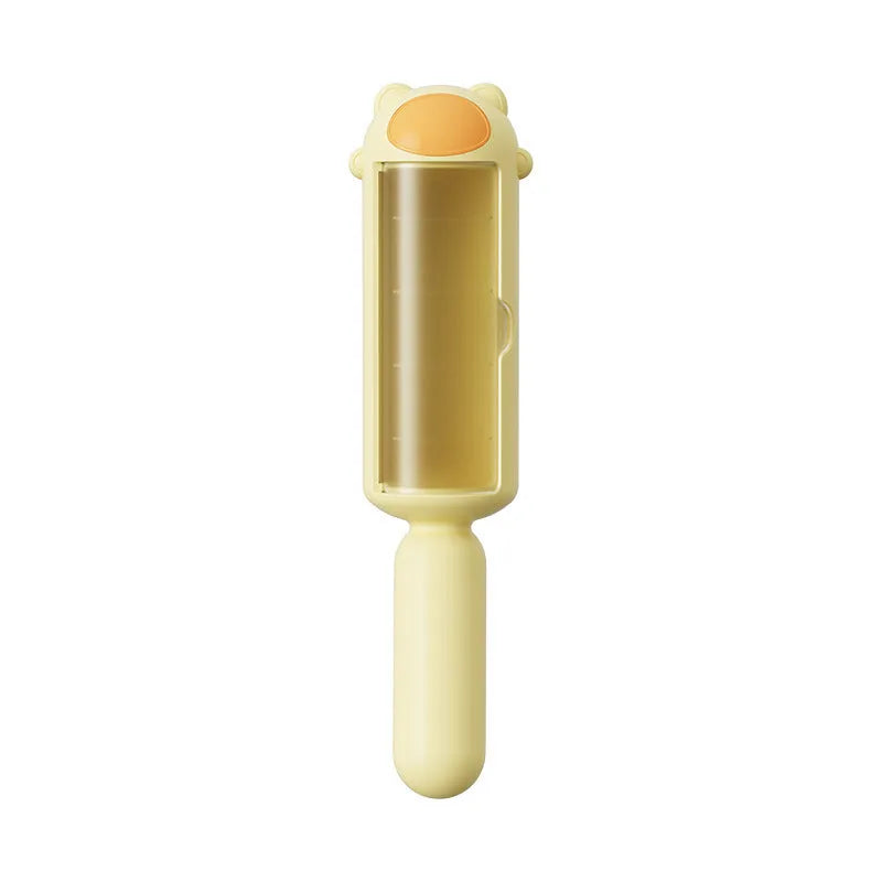 Reusable pet hair remover roller in blue, pink or yellow for furniture and car seats