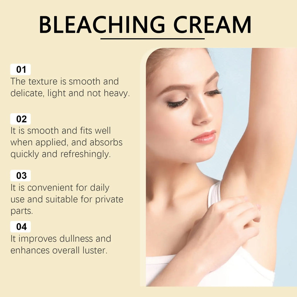 50g jar of skin lightening cream with vitamin C and titanium dioxide for facial application