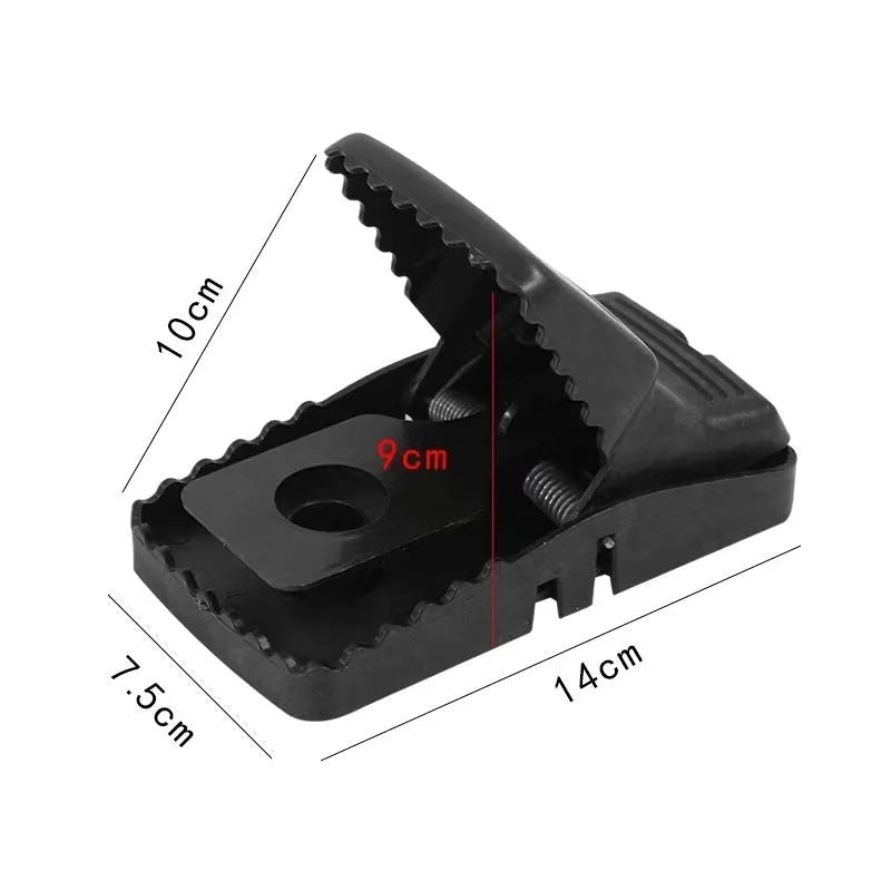 Automatic cage-style mouse trap for indoor use.