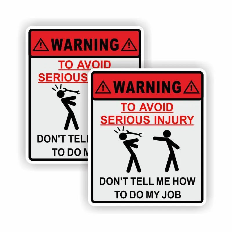 14.9cm by 12.6cm rectangular car glass warning sticker with adhesive backing for safety application