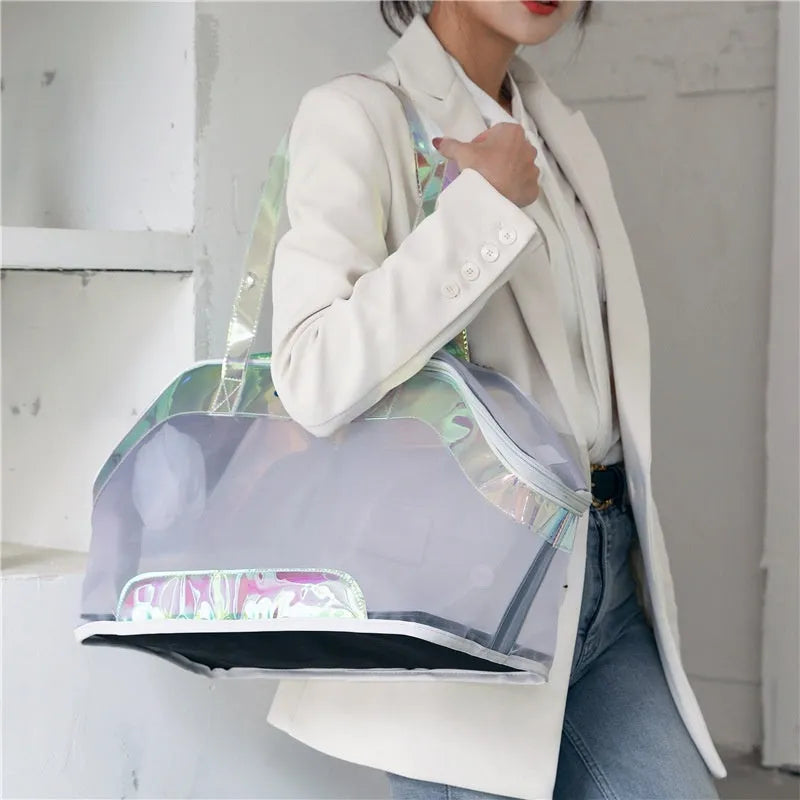 MOORPET leather cat carrier bag in solid colour with 25 litre capacity