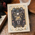 Retro Gothic style A5 notebook with animal theme cover, size 11.6 by 16.5 centimetres.