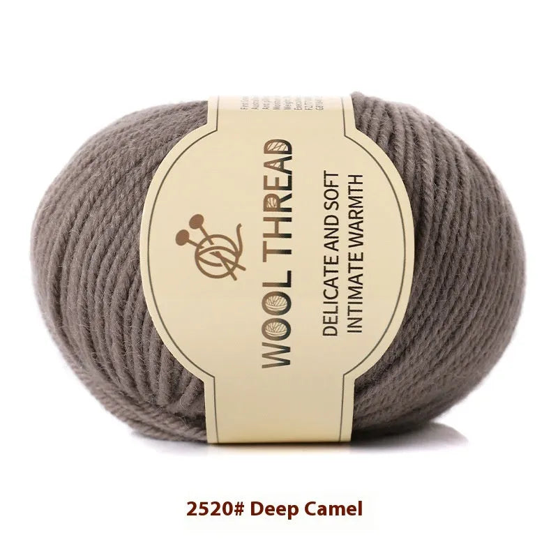 A single roll of hand-knitting wool yarn in a colour choice from over 30 options, for making baby clothes.