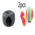 Grey felt cat nest tunnel with round bed and side tunnel entrance for cats