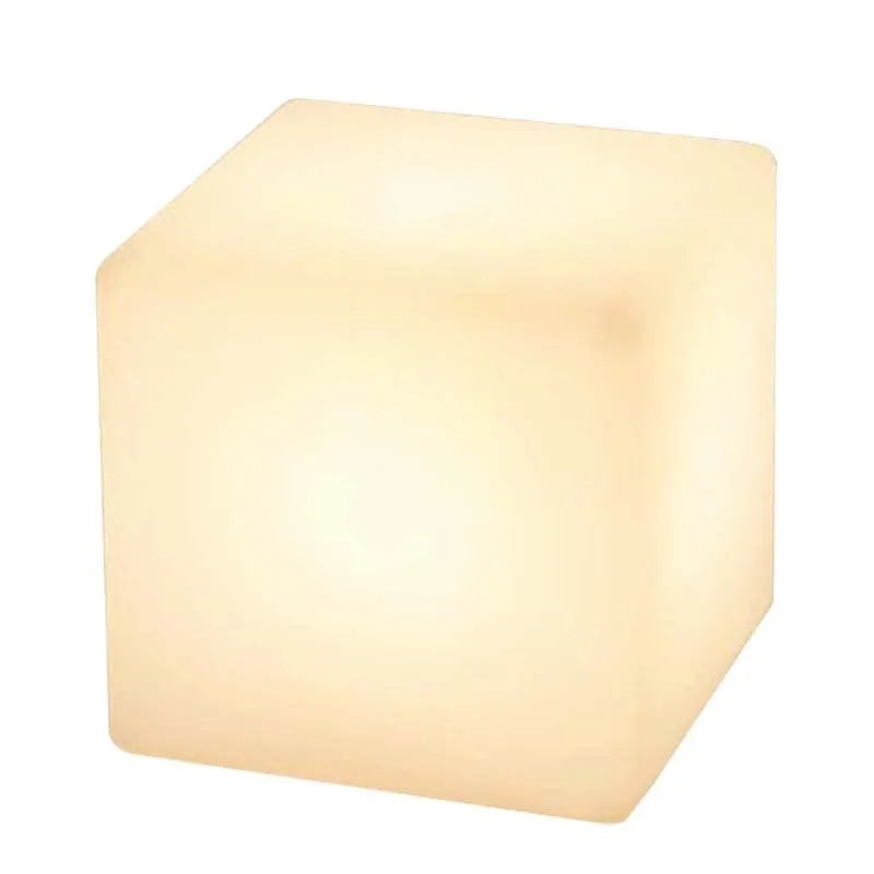 Modern square LED cube stool light for outdoor garden decoration with waterproof construction