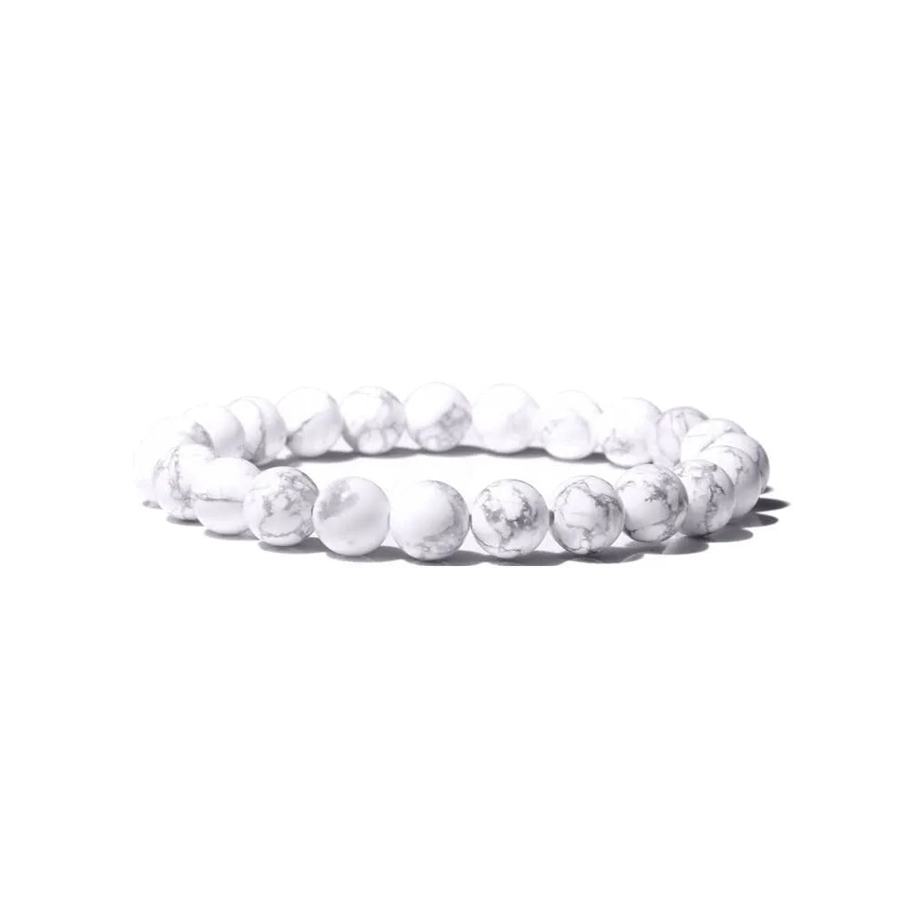 Handcrafted 8mm natural stone bead bracelet for girls with multiple agate colour beads