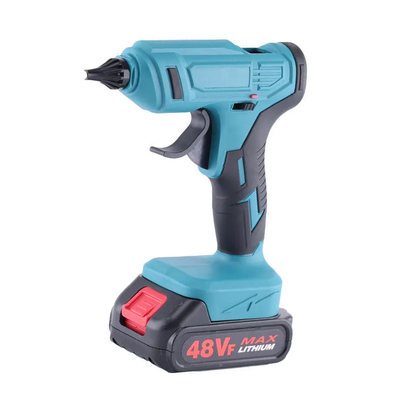 21V rechargeable cordless hot melt glue gun with batteries and charger for 11mm glue sticks