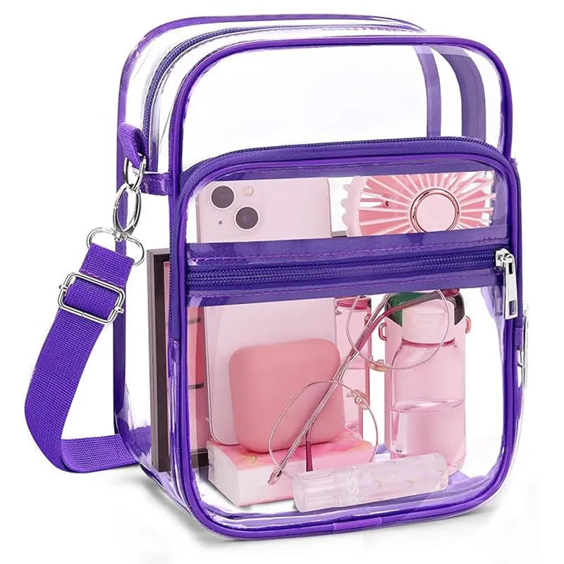 PVC waterproof cube handbag measuring 16.5x10x21.5cm in modern casual design