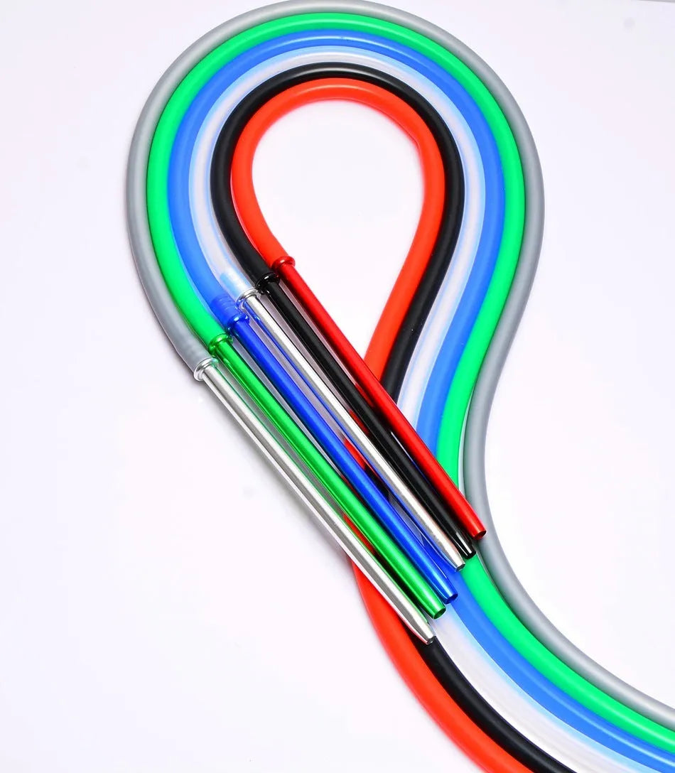 Modern aluminium hookah hose with silicone tubing in multiple colour options