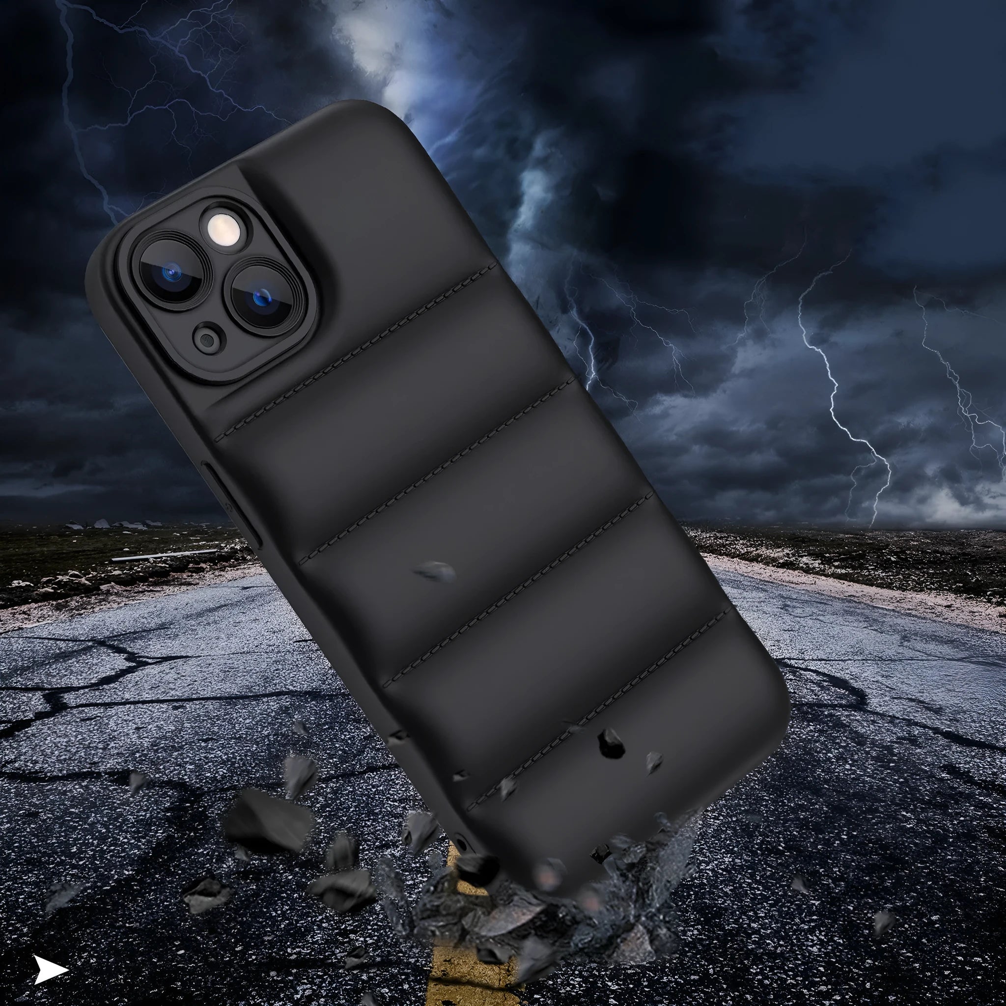 TPU mobile phone case in a solid colour for iPhone models, showing back cover design.