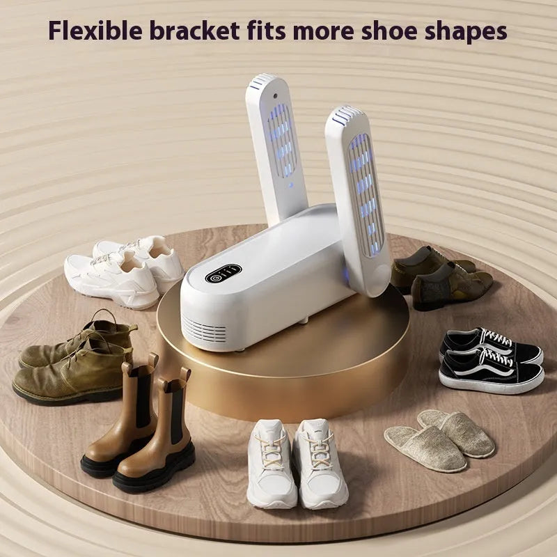 D4 intelligent automatic shoe dryer machine with black housing and timing controls