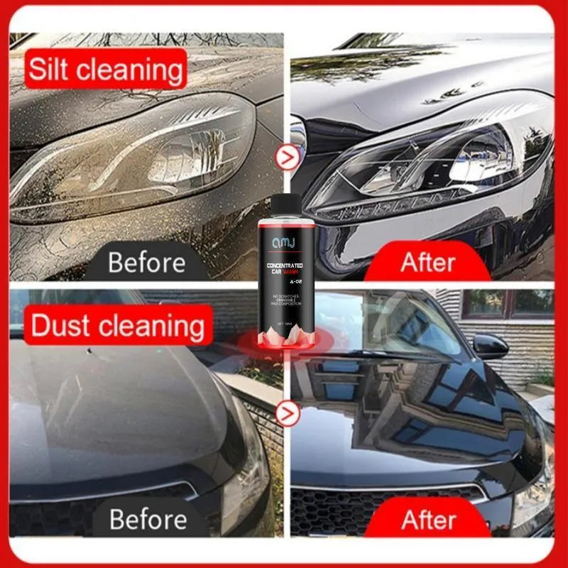 100ml bottle of concentrated car shampoo cleaner with high foam formula