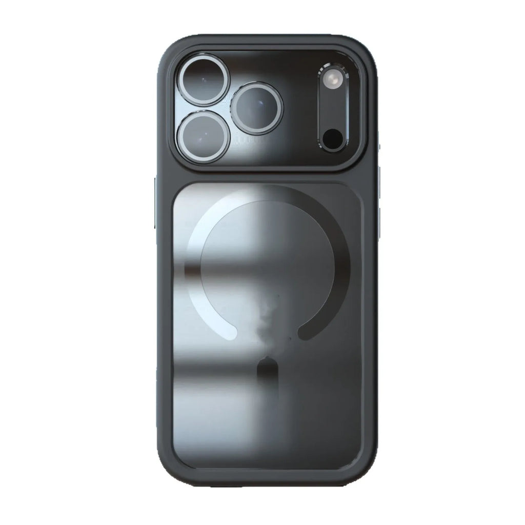 Magnetic iPhone 17 Pro Max case in black colour showing two-in-one design