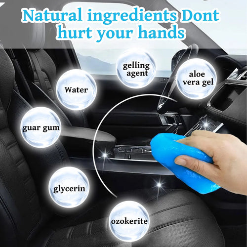 70g car cleaning soft gel adhesive for interior dust removal from dashboard vents and remote controls