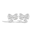 925 sterling silver butterfly stud earrings with electroplated finish and inlaid silver detail, couple style