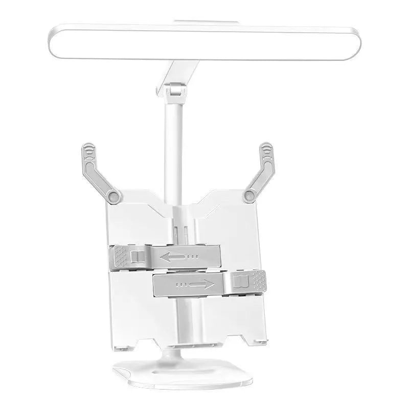 Multifunctional adjustable table lamp with dual charging and plug-in power in Charging Plug colour.