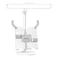 Multifunctional adjustable table lamp with dual charging and plug-in power in Charging Plug colour.