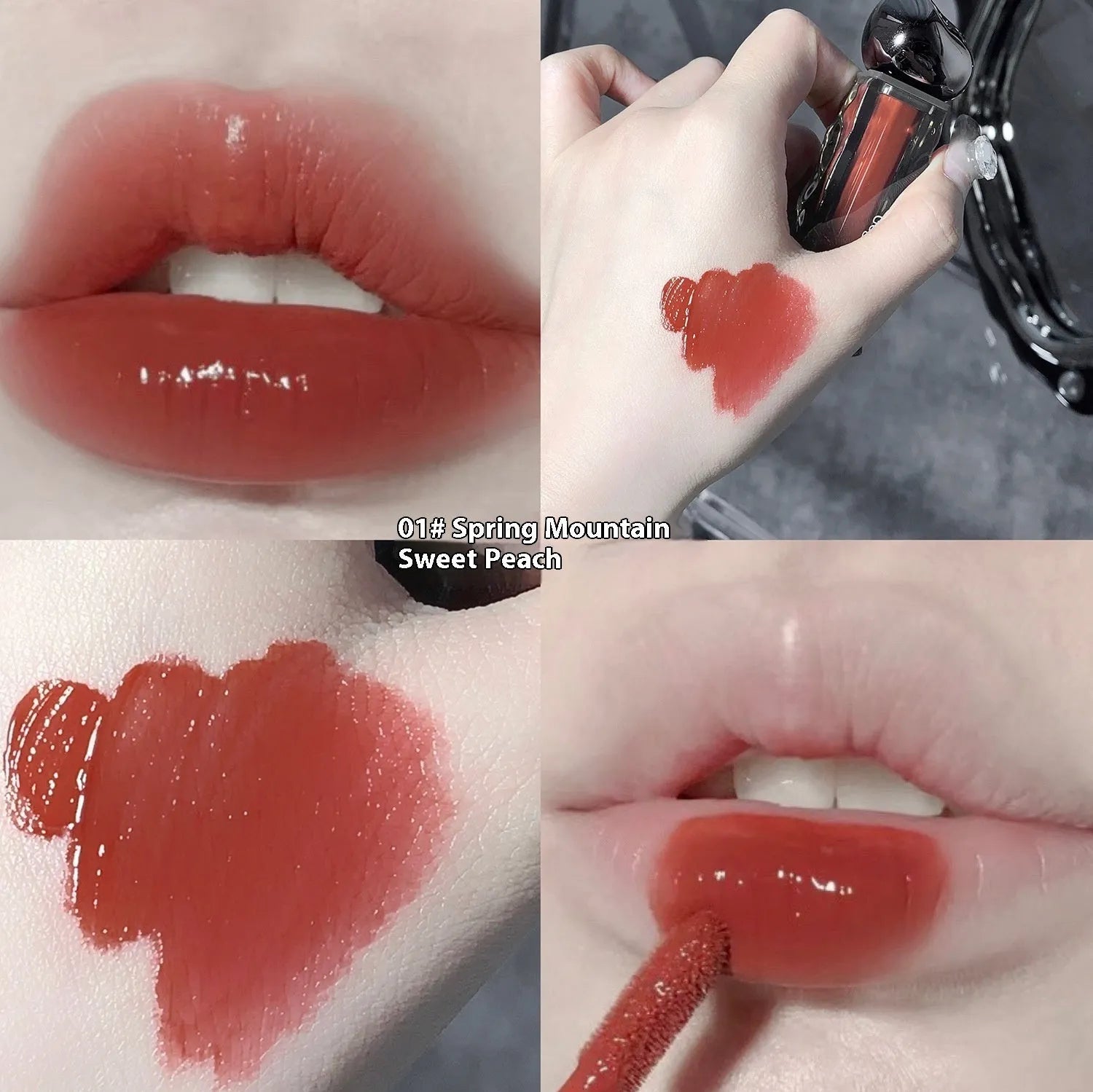 Glacier Lava Lip Lacquer mirror makeup gloss in seven colour options for skin tone enhancement
