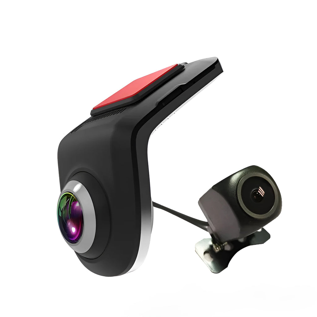 USB HD zinc alloy hidden driving recorder with large screen and 170 degree wide-angle lens in black