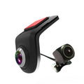 USB HD zinc alloy hidden driving recorder with large screen and 170 degree wide-angle lens in black