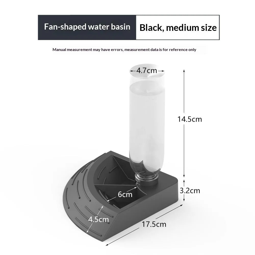 Multi-functional plastic reptile water bowl in gray, medium size, for feeding and hydration in a vivarium