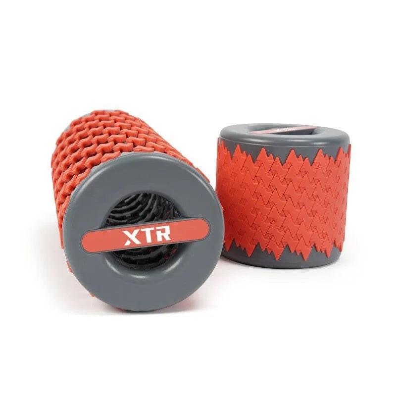 Adjustable telescopic foam roller in black, pink, red or yellow for home fitness muscle relaxation
