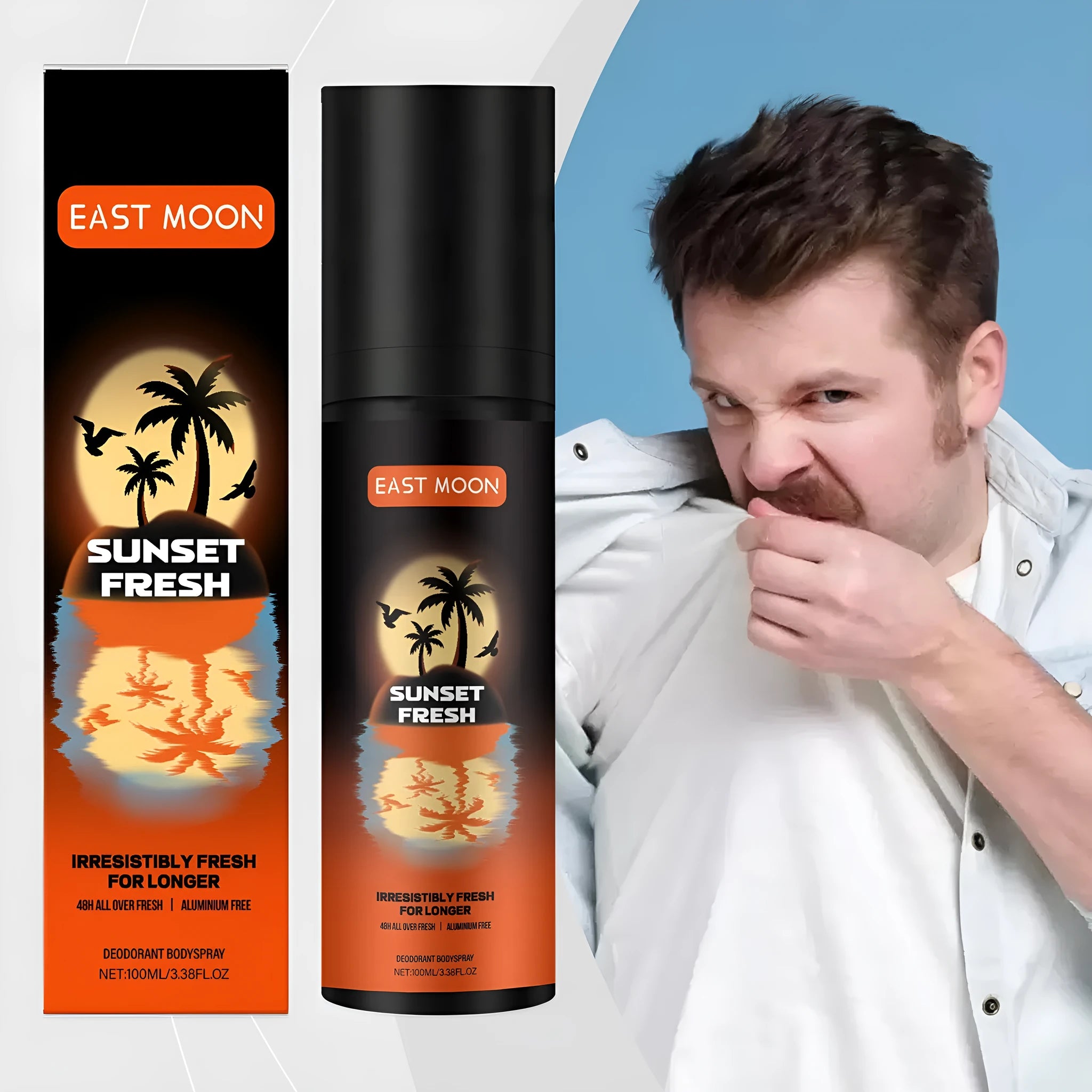 100ml men's fruit fragrance care spray bottle for universal skin type with mango and citrus oils