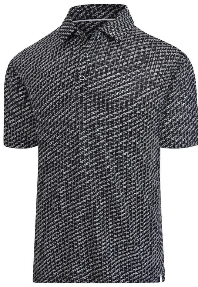 Men's 3D printed short sleeve t-shirt in Japanese retro style with zipper details on mesh fabric.