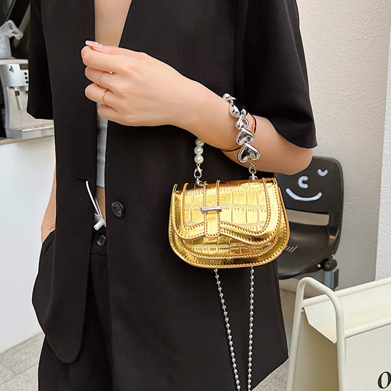 Women's mini PU crossbody tote bag in black, shown with single strap, phone pocket, and sandwich pocket.