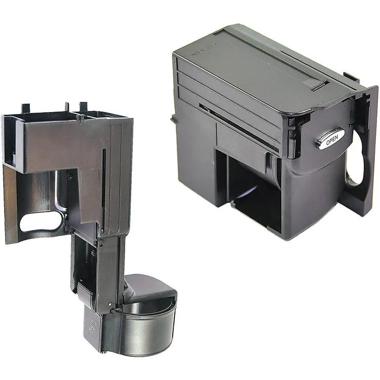 Black plastic Mercedes-Benz car cup holder bracket replacement part 2116800014