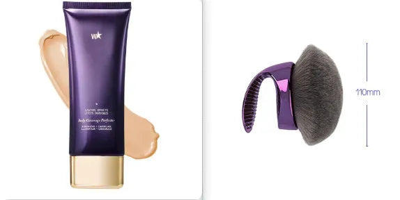 Waterproof body tattoo concealer cream with brush in seven radiance shades