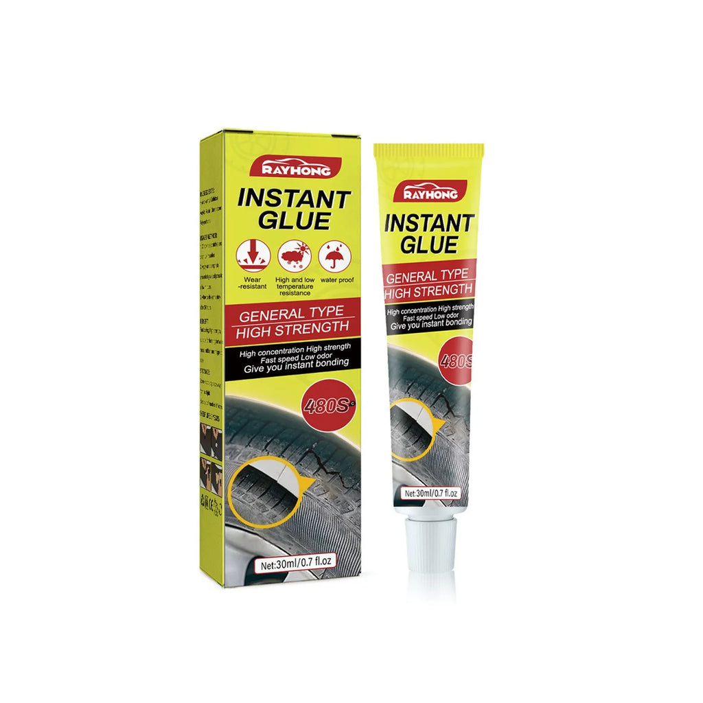 30ml tube of tyre repair glue adhesive sealant for puncture and crack repairs.