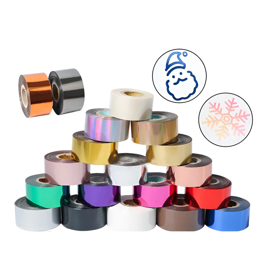 Roll of golden electrochemical aluminium hot stamping foil for leather and plastic branding