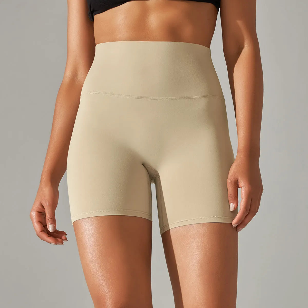 Women's high waist hip lift fitness tights in moisture-wicking fabric for gym and daily wear